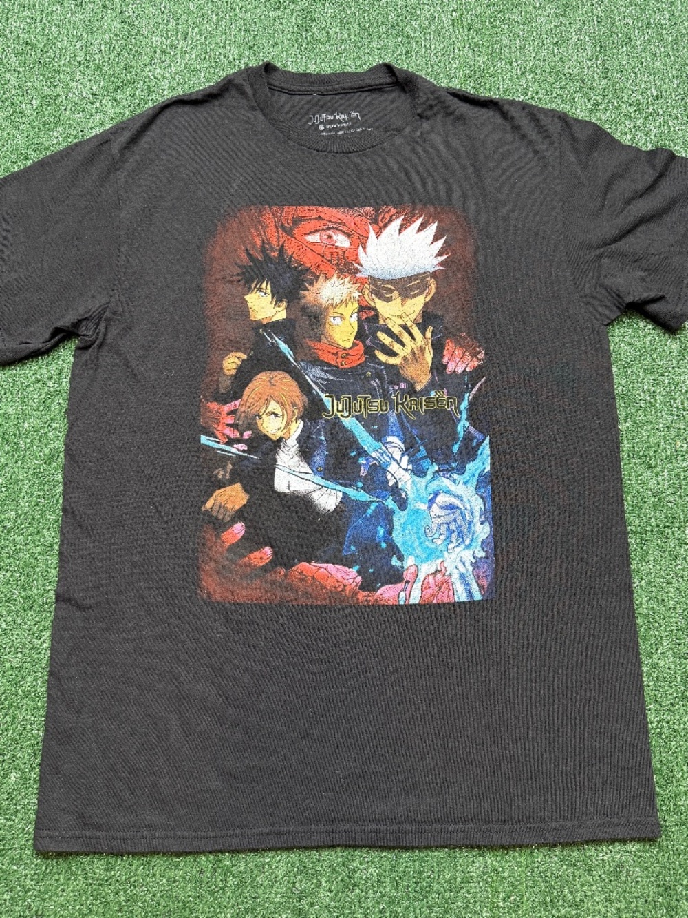 Jujutsu Kaisen Womens T Shirt Size L Black Short Sleeve